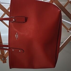 Coach medium sized purse/bag, fire red.